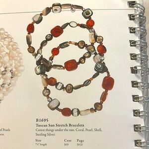 Silpada Tuscan Sun Stretch Bracelet  Set B1695